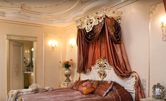 спальная комната – стиль барокко