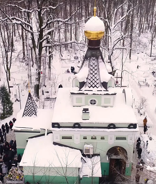 часовня Святой блаженной Ксении Петербургской, зимнее фото