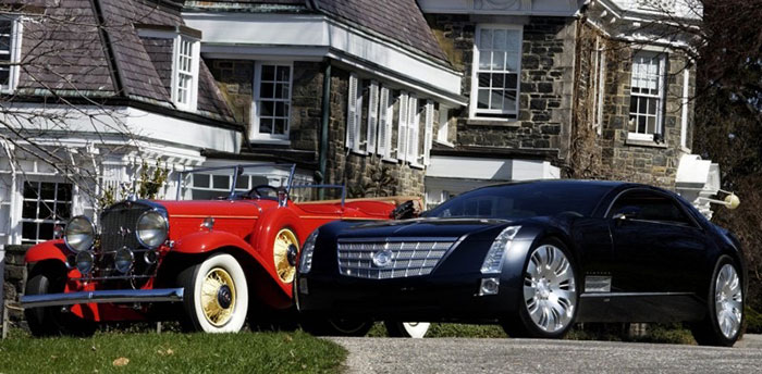 пересекаются две эпохи Sport Phaeton и Cadillac Sixteen