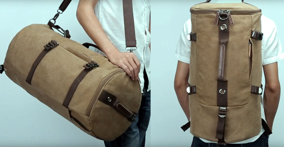 современная дорожная сумка-рюкзак