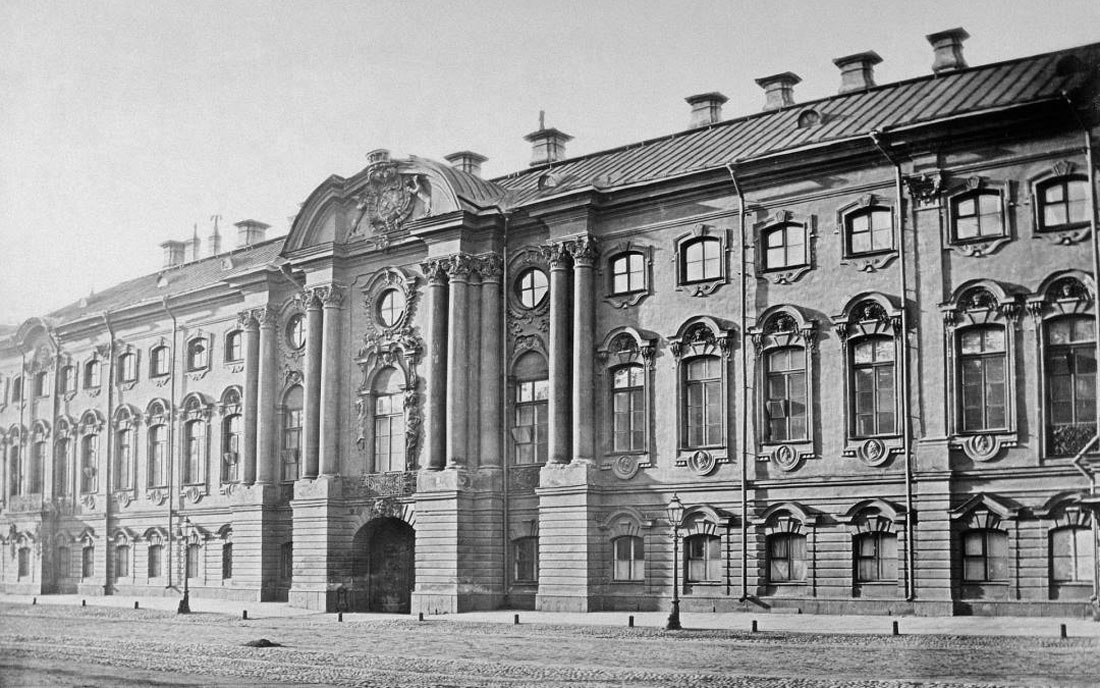Строгановский дворец — фото Ивана Карловича Бианки, 1865 г.