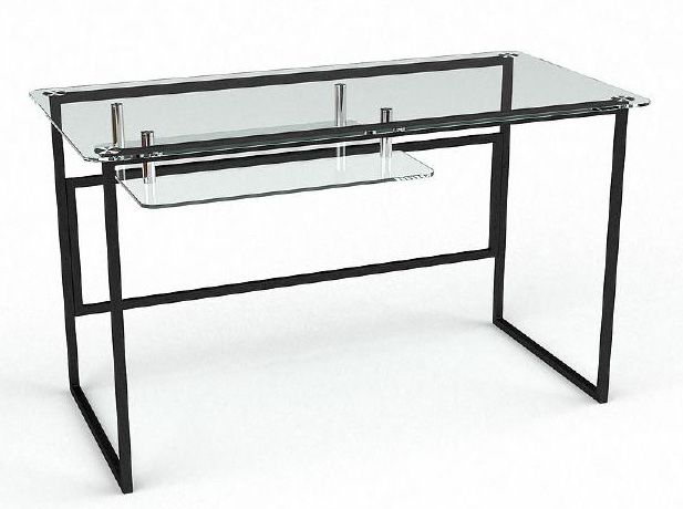 модель компьютерного стола из стекла