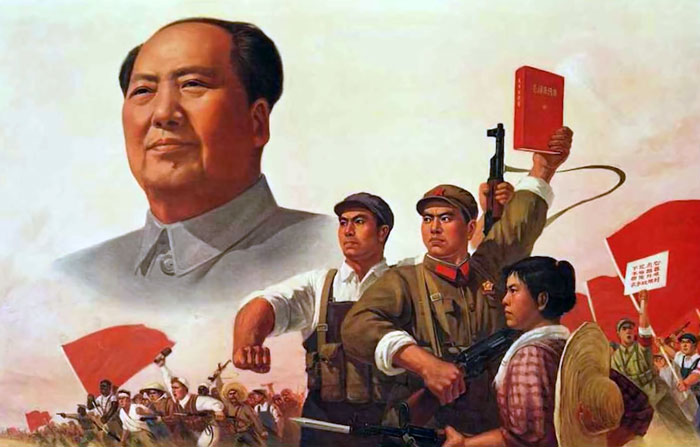 агитационный плакат времён Мао Цзэдуна