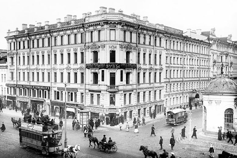 Дом Дурдина на углу Знаменской ул. и Невского проспекта — старое фото