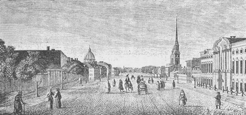 Невский проспект в 18 веке