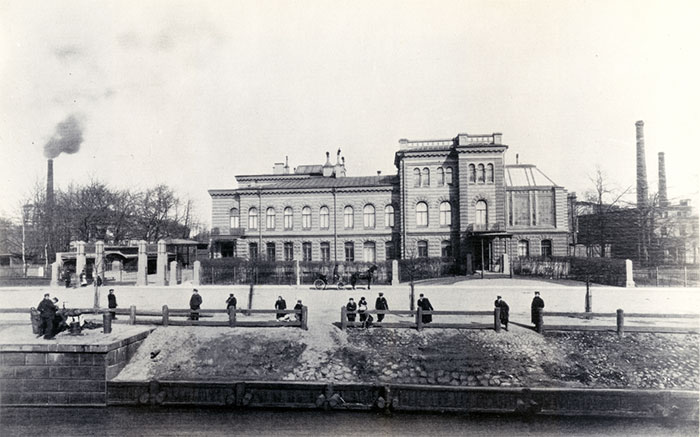 Дом и завод Л. Нобеля, старое фото