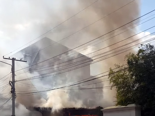 пожар в доме, Симферополь