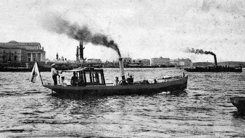 прогулочные пароходы на Неве, начало 19 века