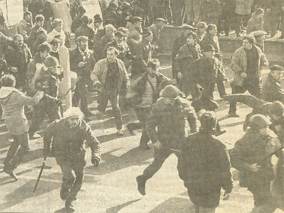1990 год. Разгон демонстрации в СССР