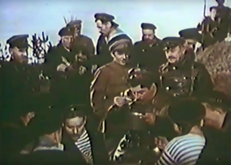 Кадр из фильма «Незабываемый 1919 год» Мосфильм, в роли Сталина - М. Геловани