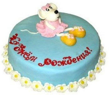 детский торт «Белая мышка», кондитерский комбинат «Невские Берега»
